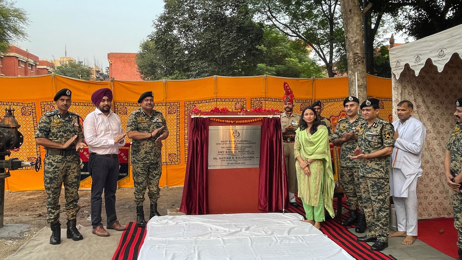New Tube Well Commissioned at BSF Campus, Lakhnour at a Cost of Rs 36 Lakh